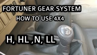 Fortuner Gear System Explained In Detail  How To Use 4X4 Gear In Fortuner [upl. by Morentz]