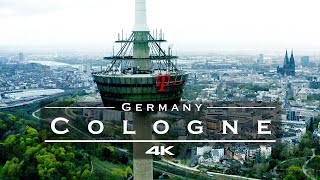 Cologne  Köln Germany 🇩🇪  by drone 4K [upl. by Higbee]