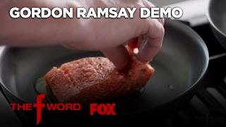 Gordon Ramsay Demonstrates How To Cook The Perfect Alaskan King Salmon  Season 1 Ep 1  THE F WORD [upl. by Ziegler]