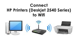 Connect HP Printers Deskjet 2540 Series to Wifi  How to [upl. by Jae691]