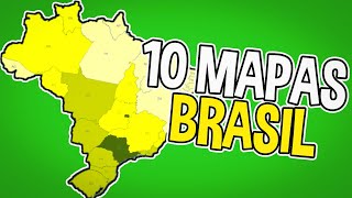 10 MAPAS DO BRASIL QUE VÃO MUDAR SUA PERCEPÇÃO [upl. by Tray586]