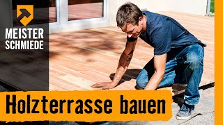 Holzterrasse bauen  HORNBACH Meisterschmiede [upl. by Derayne]