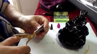 How To Make Backflow Incense Burner Cones 1  Homemade [upl. by Zondra504]