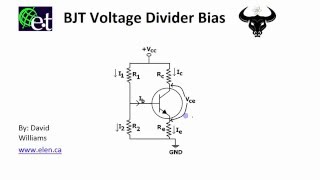 BJT  Voltage Divider Bias Circuit [upl. by Aleras]