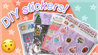 EASY DIY STICKERS NO WAX PAPER NEEDED [upl. by Ariana673]