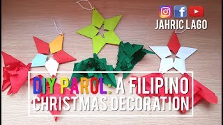 DIY Parol A Filipino Christmas Decoration  How To Make a Parol by Jahric Lago [upl. by Annovahs282]