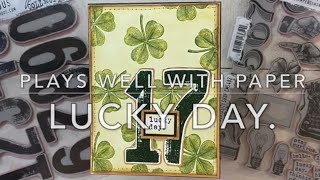 Lucky Day  Tim Holtz Stampers Anonymous [upl. by Saffren835]