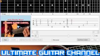 Guitar Solo Tab Achy Breaky Heart Billy Ray Cyrus [upl. by Ocirderf]