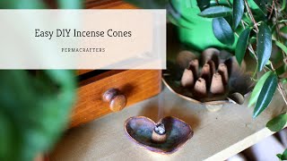 Easy DIY Incense Cones Recipe👃💐 [upl. by Acimak]