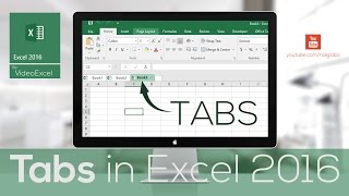 VideoExcel  All about TABS in Excel 2016 Tabs 101 [upl. by Naynek]