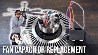 How to Replace the Capacitor in a Ceiling Fan [upl. by Neeluj]