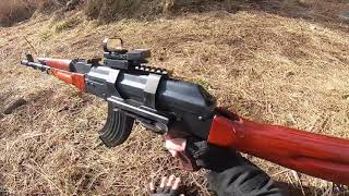 Full Metal Real Wood Airsoft Gun The LCT AK74 [upl. by Lothaire]