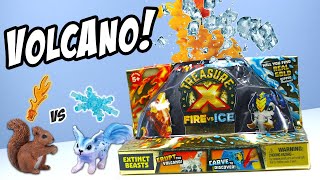 Treasure X Fire vs Ice Volcano  What did I Erupt Moose Toys [upl. by Ruperto]